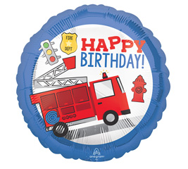 First Responder Happy Birthday Mylar Balloon